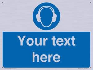 Custom Ear Protection Sign